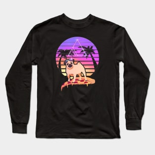 Pizza Pug - Miami Slice Long Sleeve T-Shirt